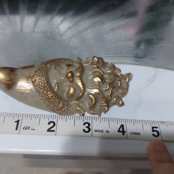 At Home TY Pennington Gold Rusted Toned Santa Ornament - Picture 3 of 6